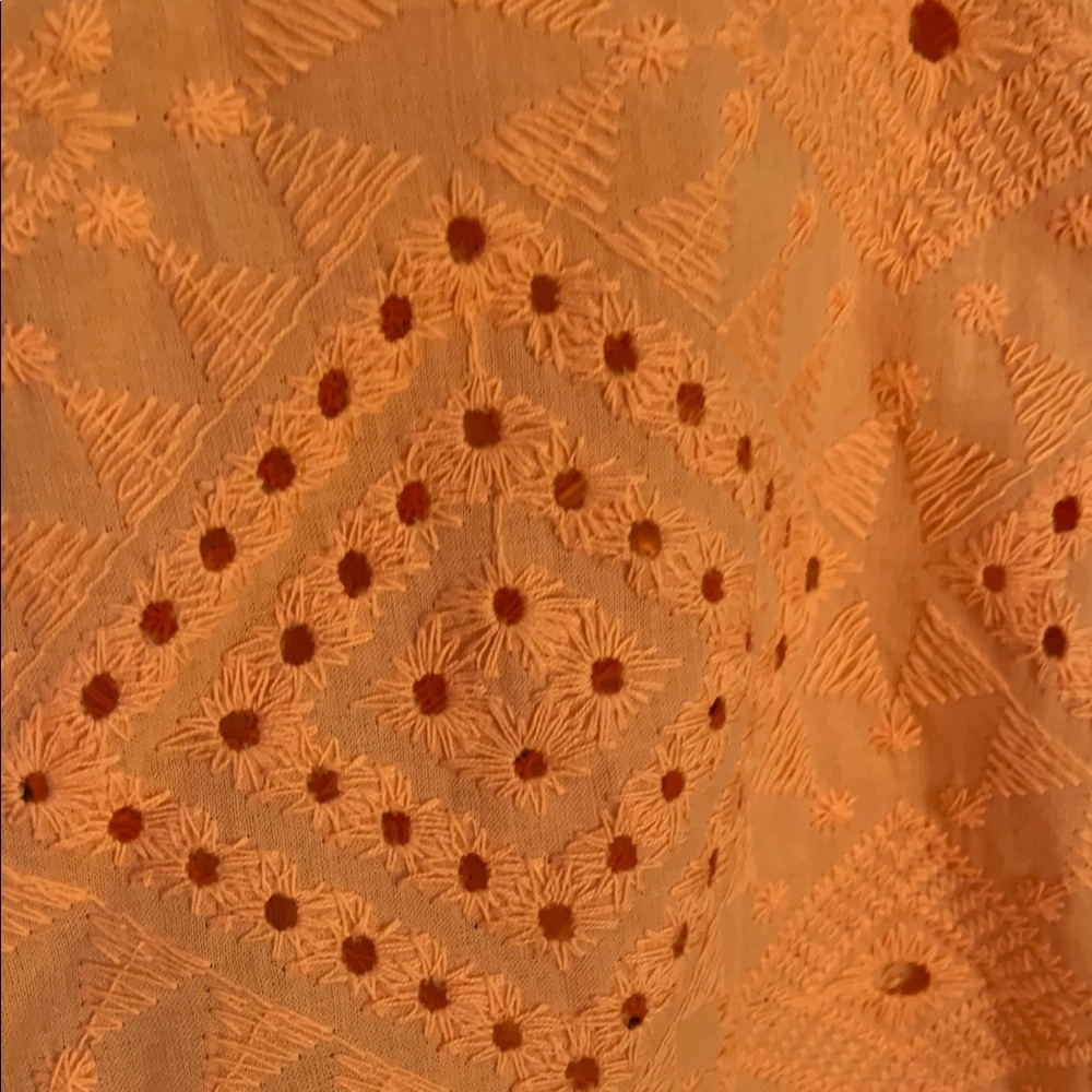 Ruby Rd. Orange Embellished Button Down Shirt - Picture 6 of 6